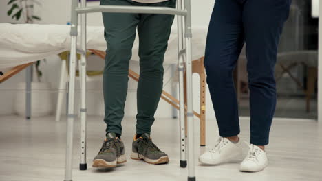 physical therapy and rehabilitation with walker