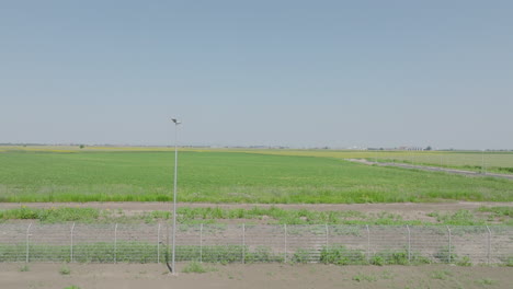 Open Farmland View from a Warehouse/Storage Facility