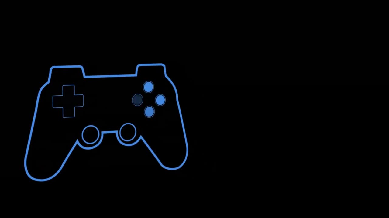 animación del logotipo azul del videojuego