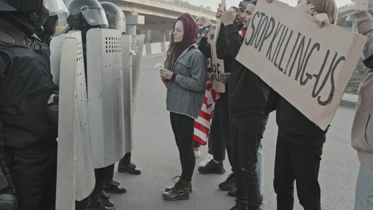 Protest against police violence