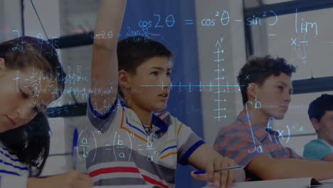 animation of mathematical data processing over diverse students
