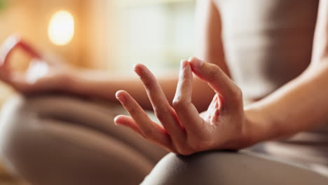 person meditating in lotus position