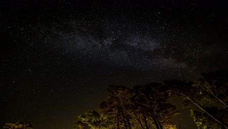 Lapso-De-Tiempo-Del-Cielo-Nocturno