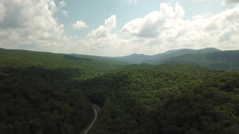 Summertime-Mountains-In-Kentucky-Drohnenaufnahme