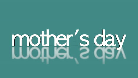 rolling mother day text on blue gradient