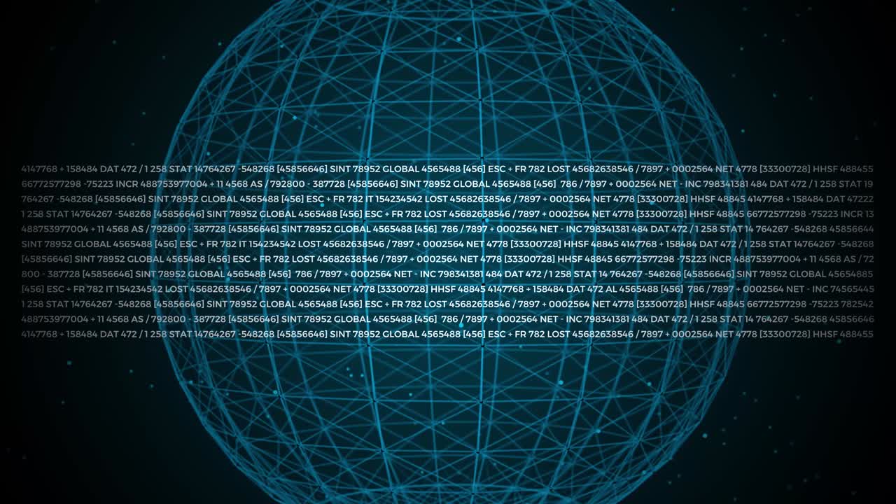Data and report statistics, animation with graph diagrams.