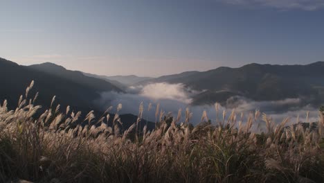 Sonnenaufgang-über-Dem-Iya-Tal-In-Shikoku,-Japan