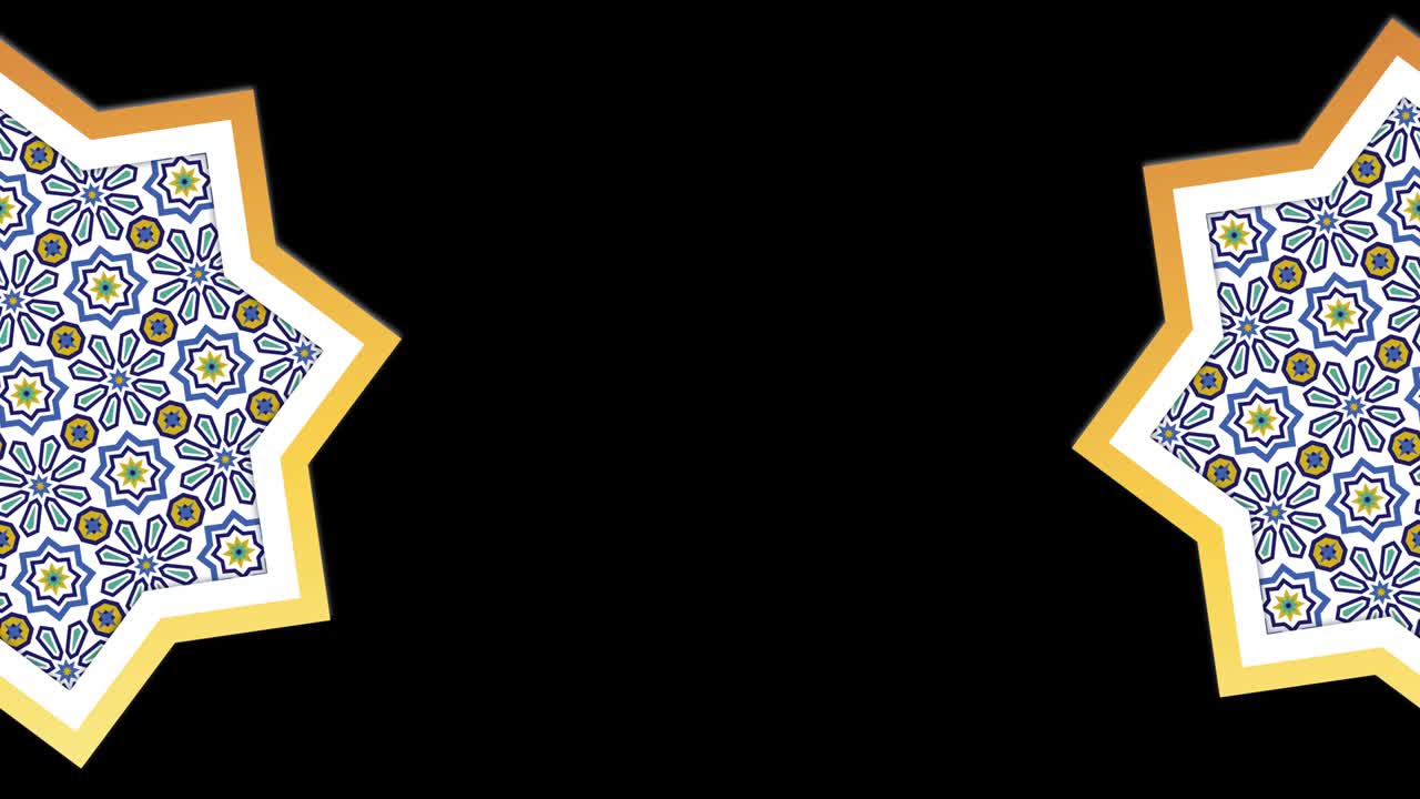 ramadán fondo islámico - 4k ramadán islámico - formas geométricas - (loopable) - mosaico - forma de estrella