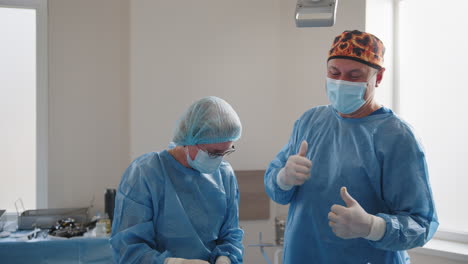 surgical team in operating room