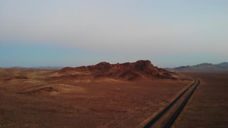 Approaching-blue-hour-in-aerial-view-over-southwest-USA