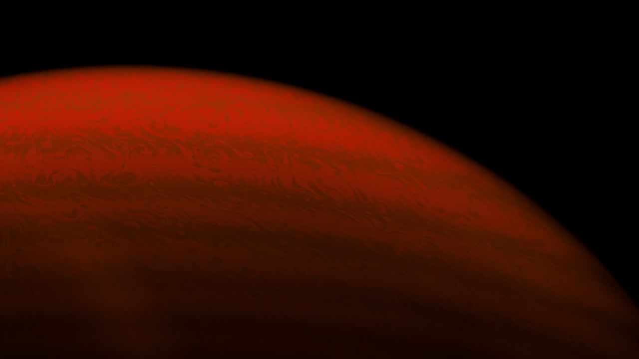 아름다운 오렌지색 소용돌이와 줄무가 있는 액체 비누 필름의 매크로