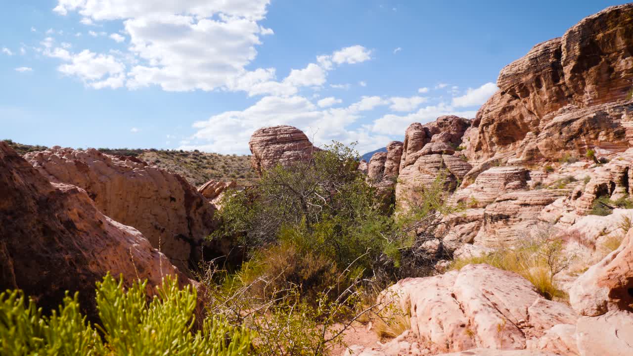 Cloudy Summer Day Over The Nevada Red Rocks