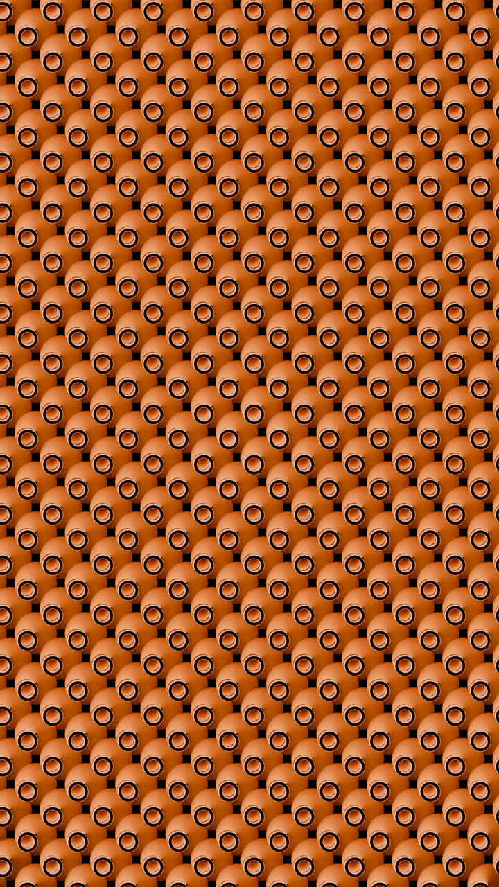Repeating Orange Circular Pattern