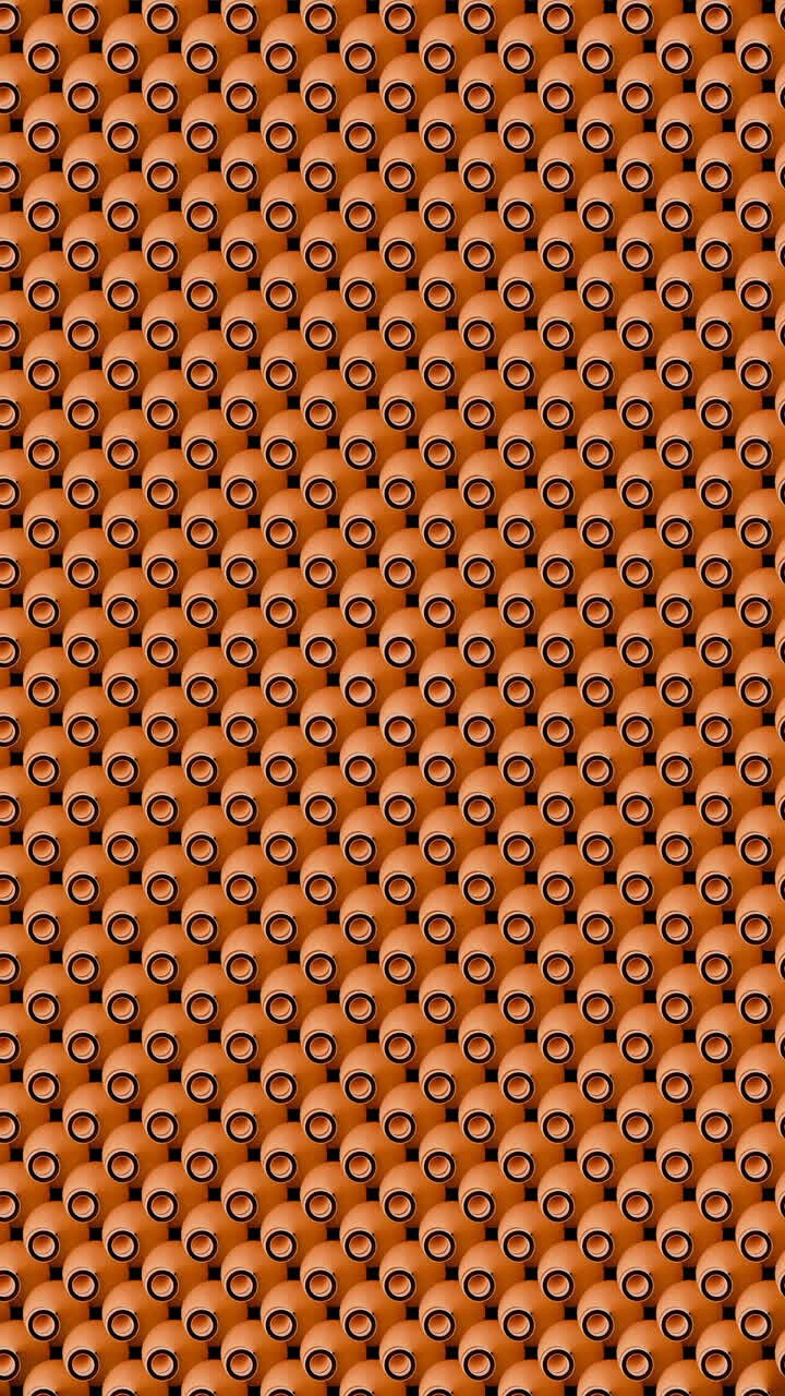 Repeating Orange Circular Pattern