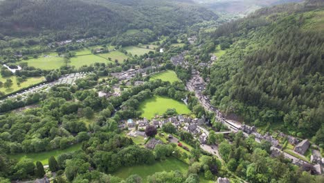 Betws-y-coed-north-Wales-UK-high-drone-aerial-view