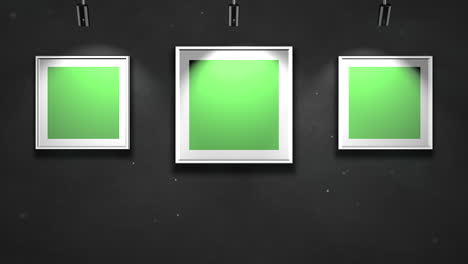 Bewegungskamera-In-Der-Kunstgalerie-Mit-Bild-Und-Modernem-Rahmen-Mit-Grünem-Mockup-Bildschirmhintergrund-1