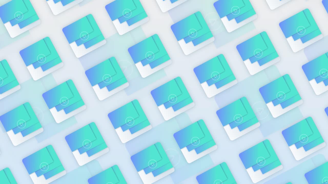 추상적인 비디오 플레이어 아이콘 패턴