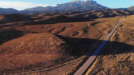 Approaching-Mount-Charleston-Nevada-in-aerial-panorama