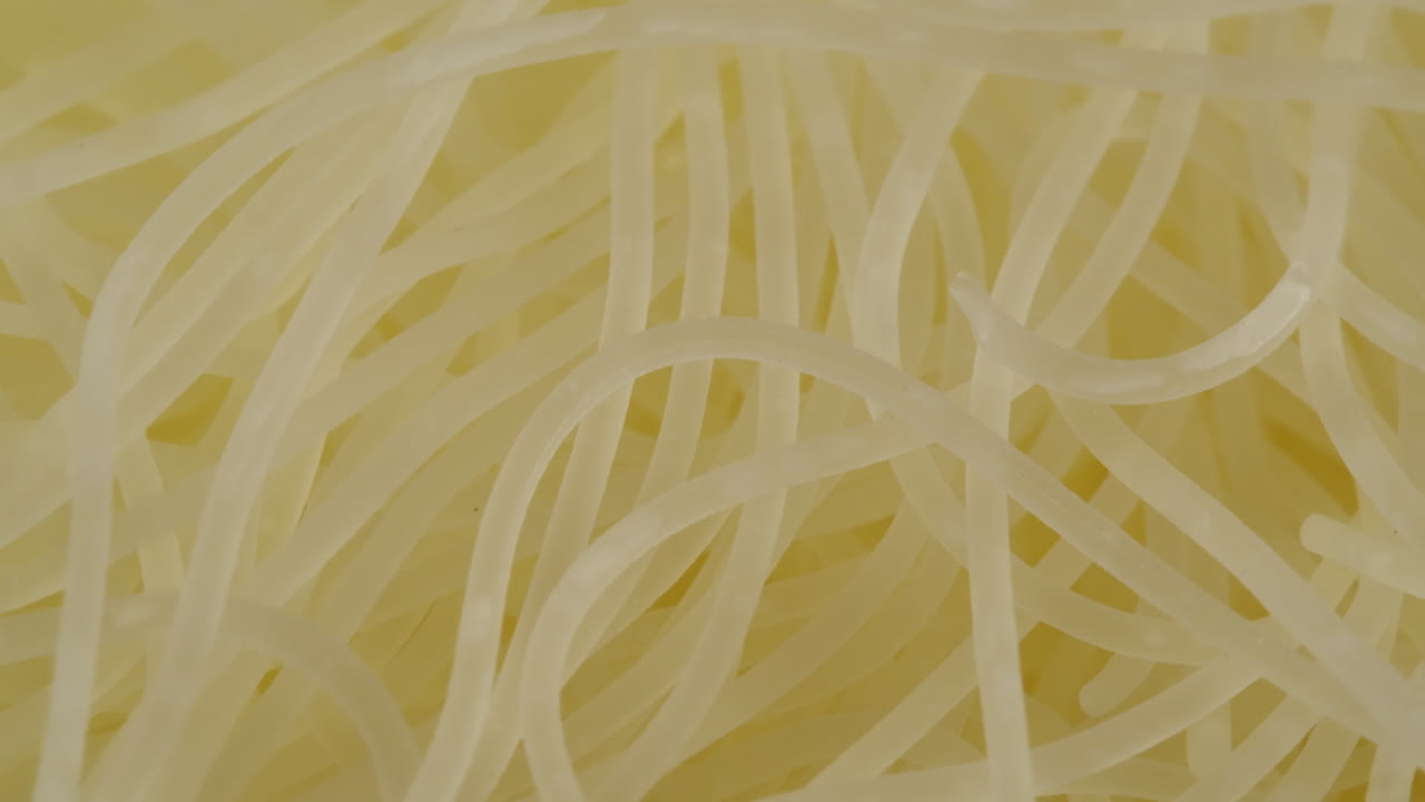 Pile of Uncooked Thin Pasta
