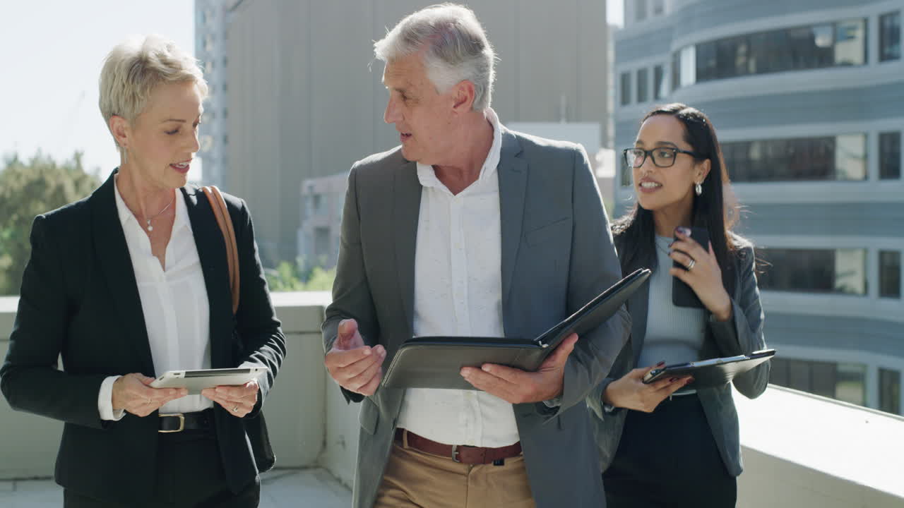 Coordinating with each other about the day's tasks