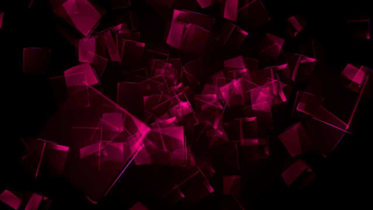 cubos rectangulares púrpuras voladores