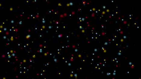 abstracto colorido borroso círculo partículas animación de video