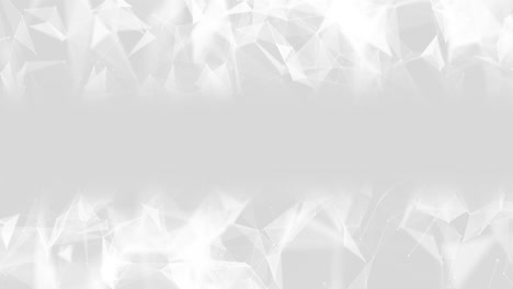 White plexus animation motion of interconnected nodes glowing lines abstract mesh structure