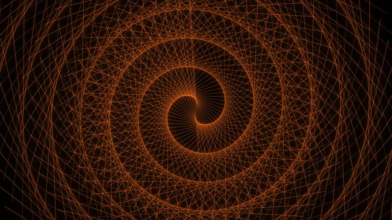 patrón de forma de punto de color naranja animación gráficos de movimiento