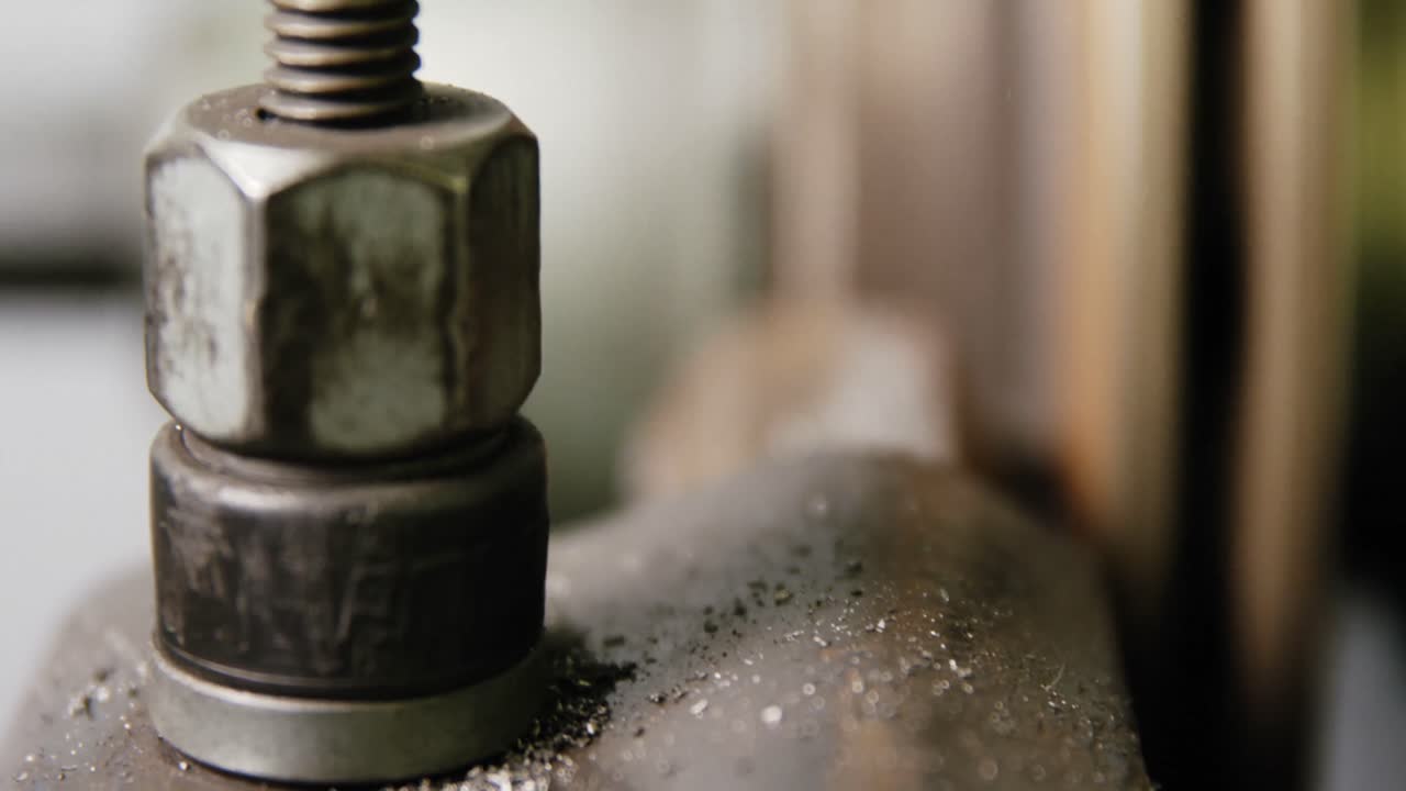 브레이크 캘리퍼의 클로즈업