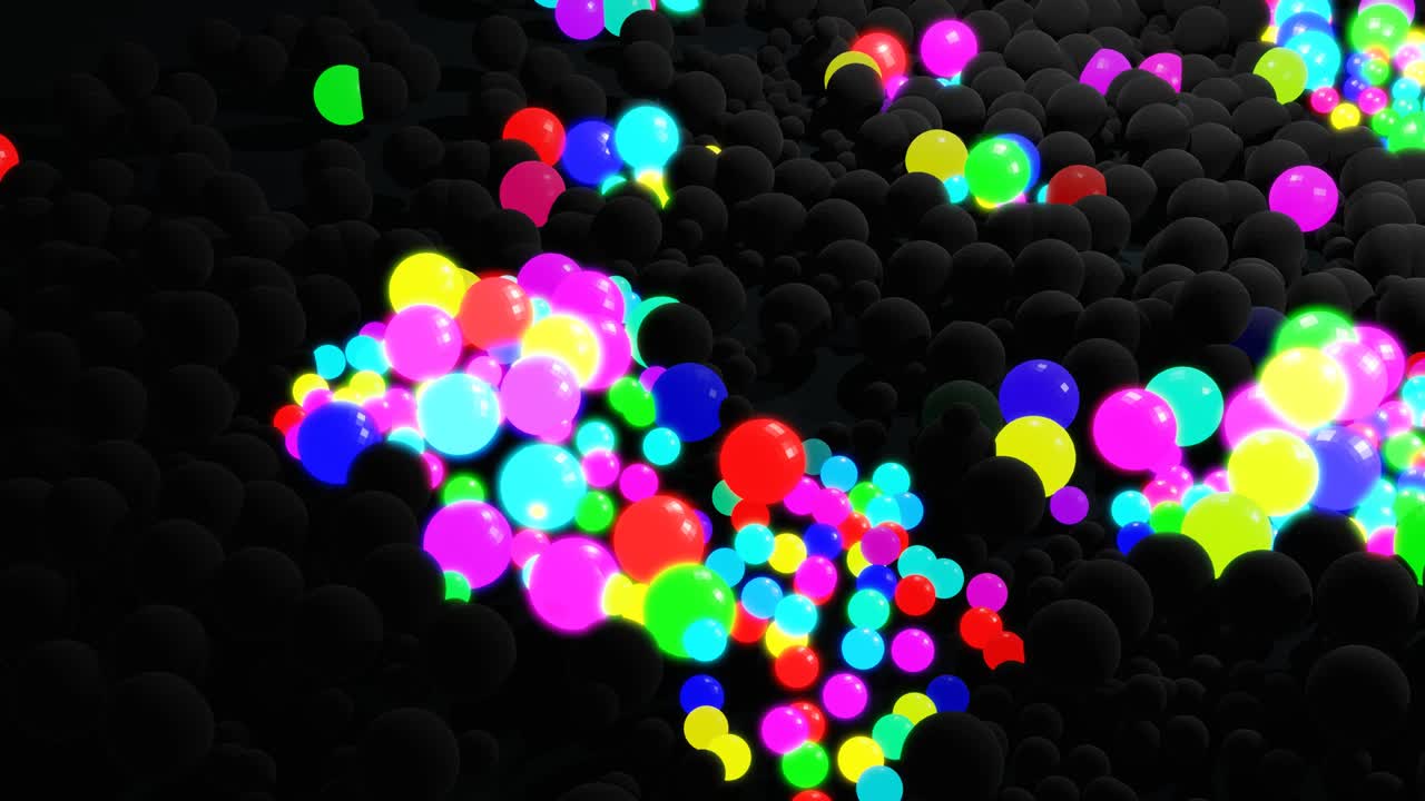 불은 추상적인 크리스마스 꽃받침과 같은 모양을 형성하기 시작합니다. 다채로운 파동은 크리스마스 장식과 같은 공을 가로질러 달립니다. 3d 추상적인 루프 된 배경은 회색 구가 많은 평면에 놓여 있습니다.