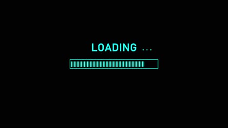 computer loading processing bar cyberpunk loading bar animation glitch effect animation noise and