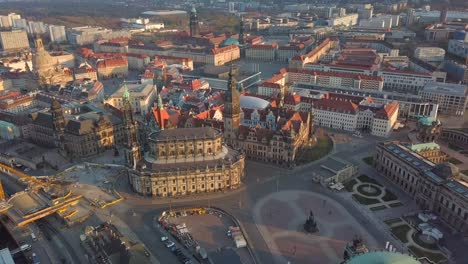 aerial view of dresden, germany