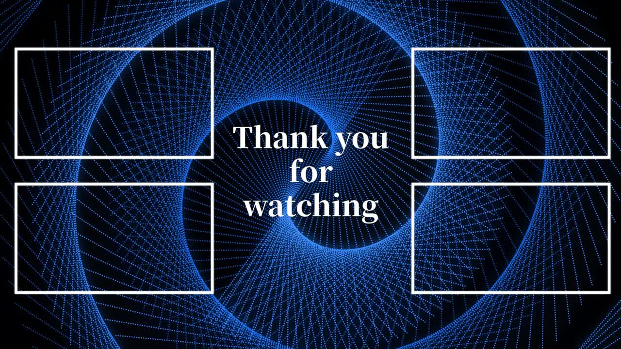 멋진 엔딩 카드 엔딩 스크린 모션 그래픽