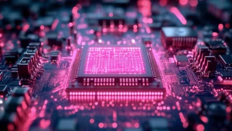 close-up of a computer processor