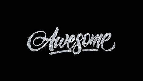awesome sparkling text design