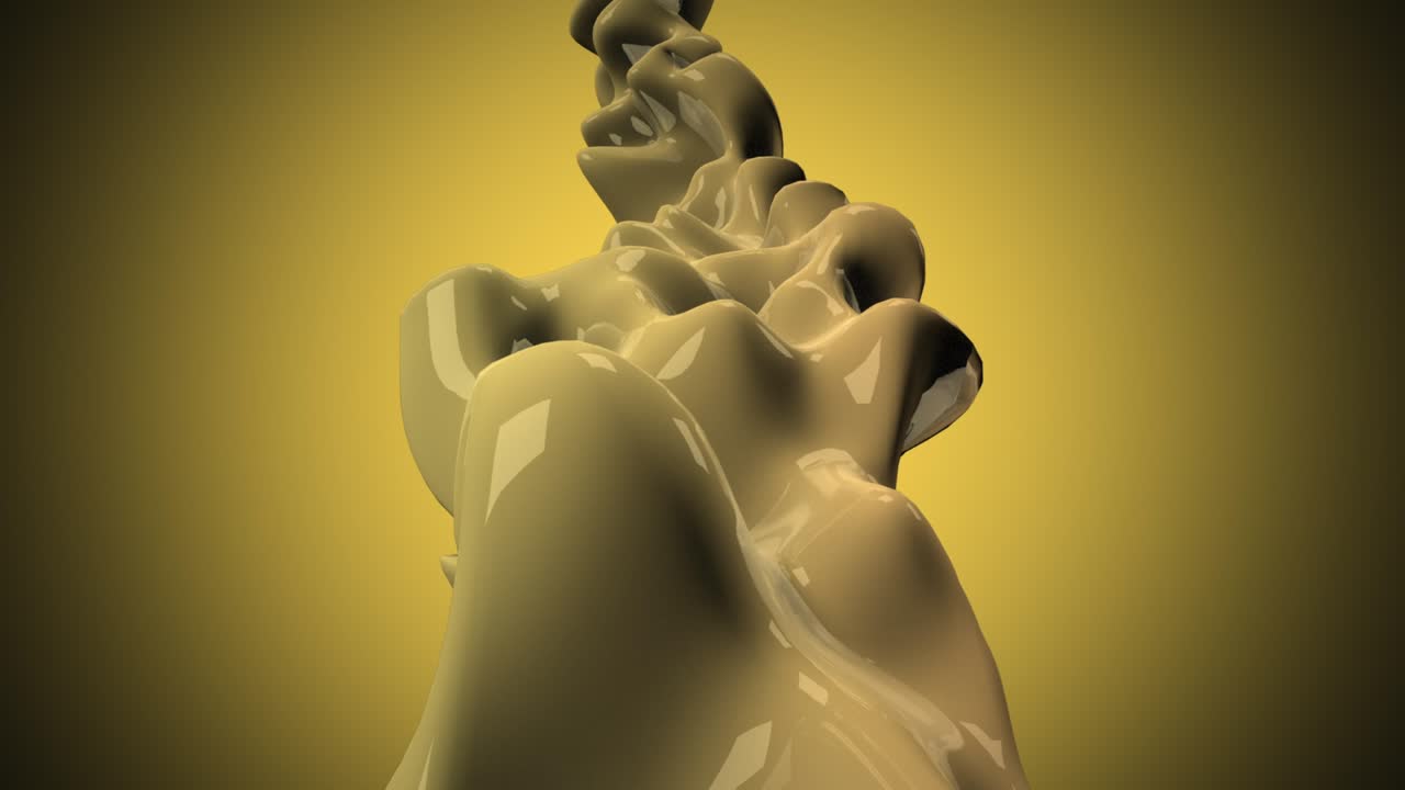 액체 노란색 모양