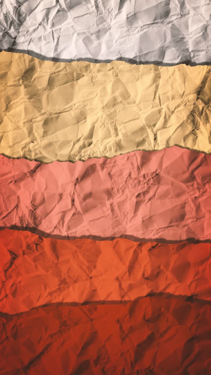 Vertical warm 3D paper cut animation for TikTok and social media. Professional terracotta earth tones background with seamless motion