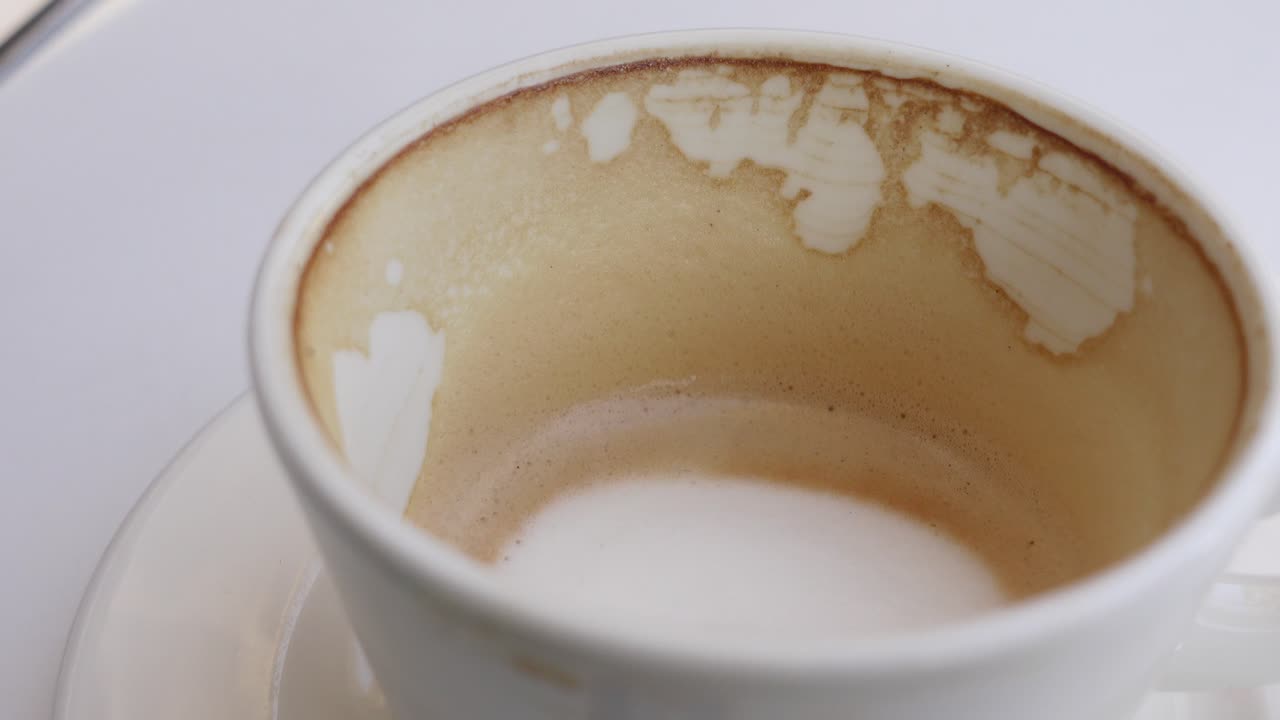 Empty Coffee Cup with Residue