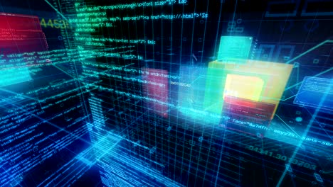 tecnología de interfaz de datos de computadora pantalla digital