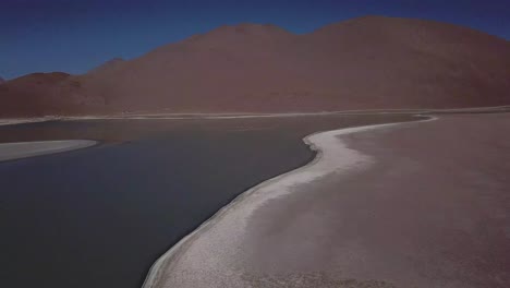 mesmerizing landscapes of bolivia, the aerial view unfolds a captivating spectacle at laguna de canapa, nestled within the vast expanse of salar de chalviri