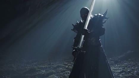 dark knight in a forest