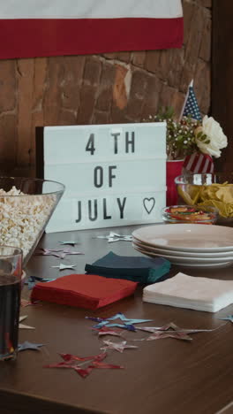 4th of july party setup
