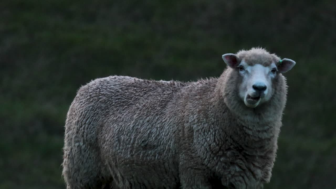 ovejas pastando pacíficamente en un campo exuberante