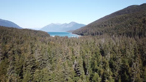 Fjord-Eingebettet-Zwischen-Den-Bergen-In-Haines,-Alaska