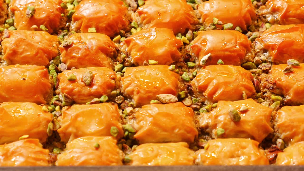 맛있는 바클라바와 피스타치오