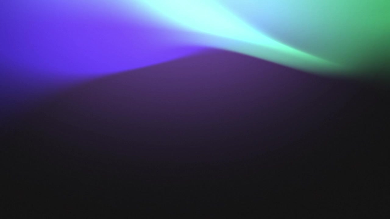Abstract Glowing Light Beams with Shifting Purple, Blue, and Green Colors