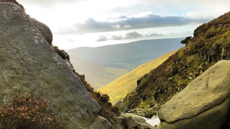 valley basin lowlands peak district kinder scout england