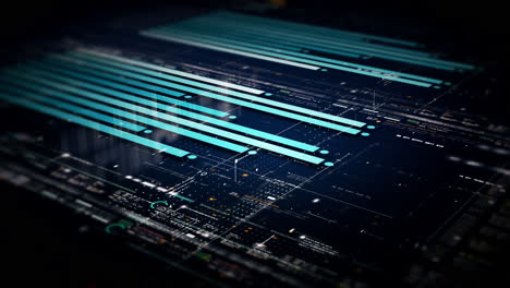 mercado de valores de negocios, comercio, gráfico de información con gráficos animados, gráficos y análisis de información de números de datos que se mostrarán en la pantalla de visualización del monitor para el tema de la maqueta de la reunión de negocios