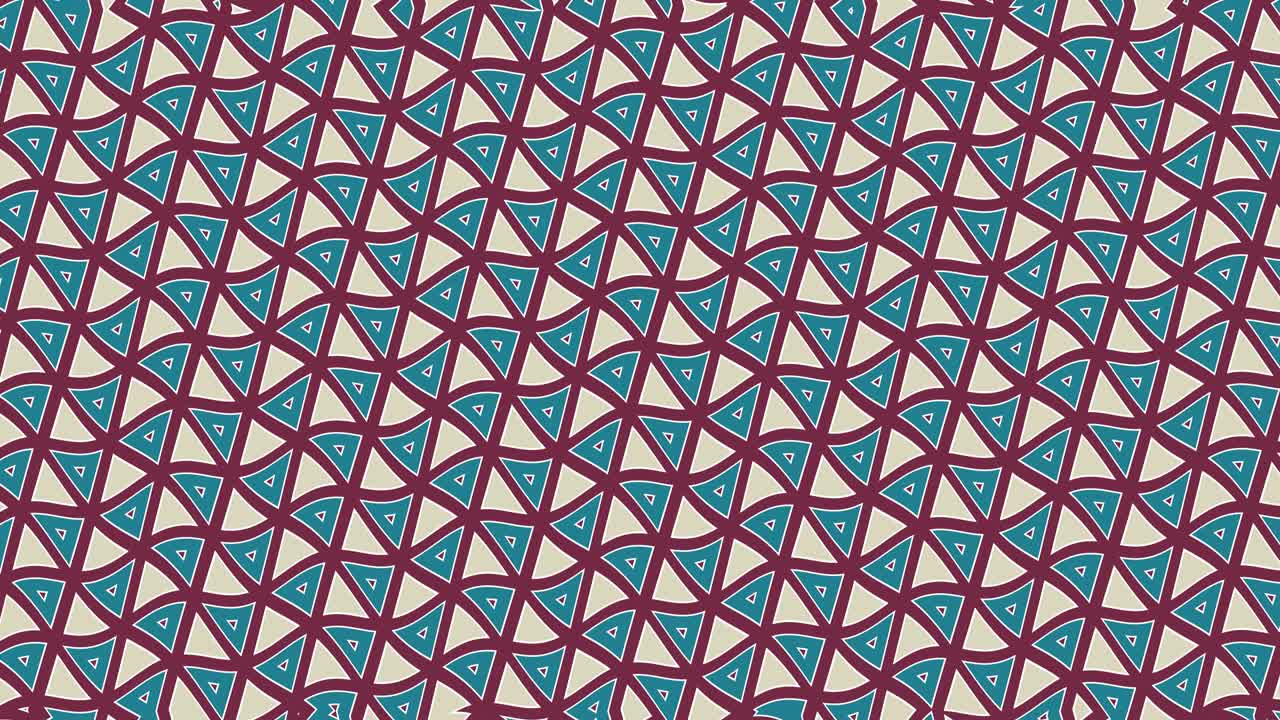 Graphic 2D video pattern with wave effect, which rotates to the left