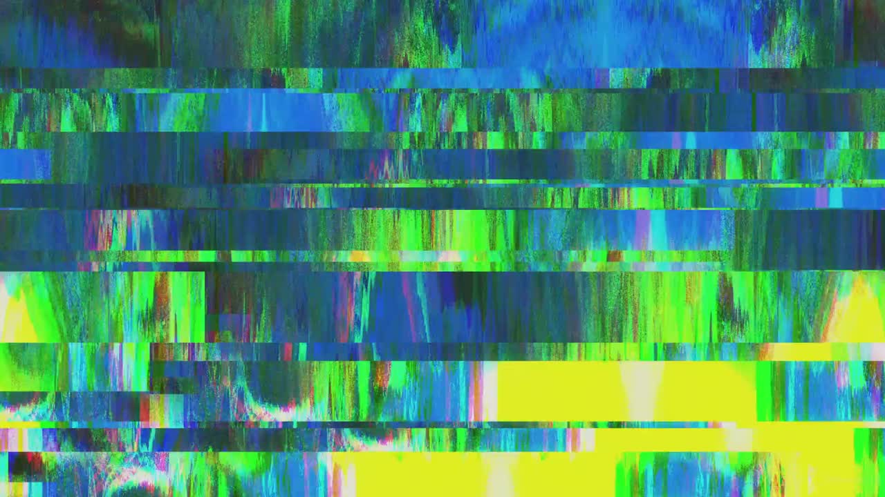 diseño único abstracto animación digital ruido de píxeles error de fallo daño de video